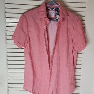 Denim & Flower Casual Pink Button Down Shirt